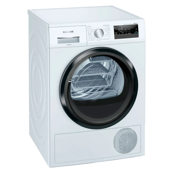 Secadora SIEMENS WT45M260ES, Clase A++, Blanco, con Bomba de Calor, 8 Kg