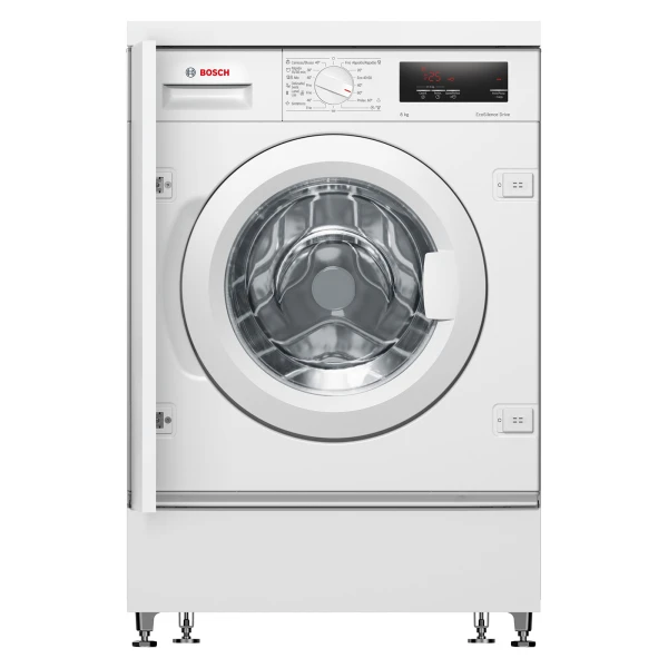 Lavadora BOSCH WIW24307ES Serie 8, Clase C., Blanca, 8 kg, 1200 r.p.m., Integrable, Carga Frontal