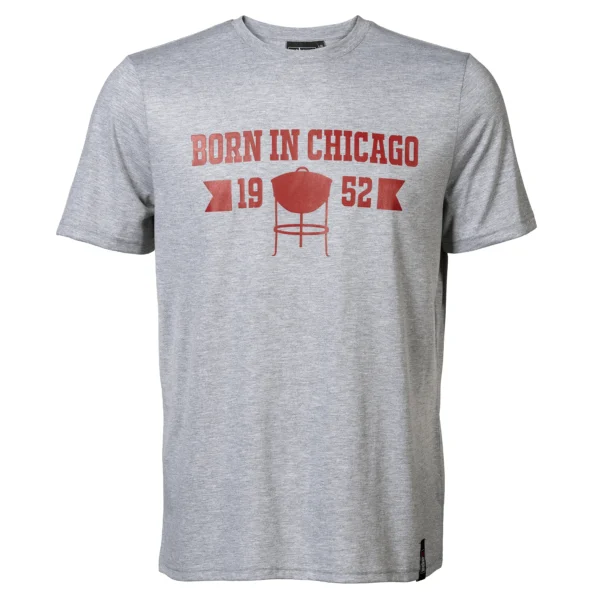 Camiseta de manga corta de caballero con leyenda “Born in Chicago”