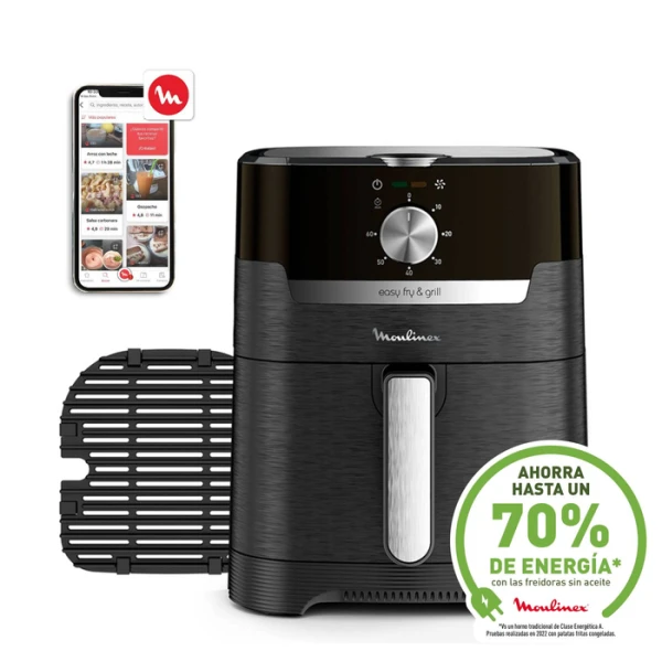 Moulinex EZ501810 Easy Fry & Grill: Freidora de Aire Mecánica de 4,2L