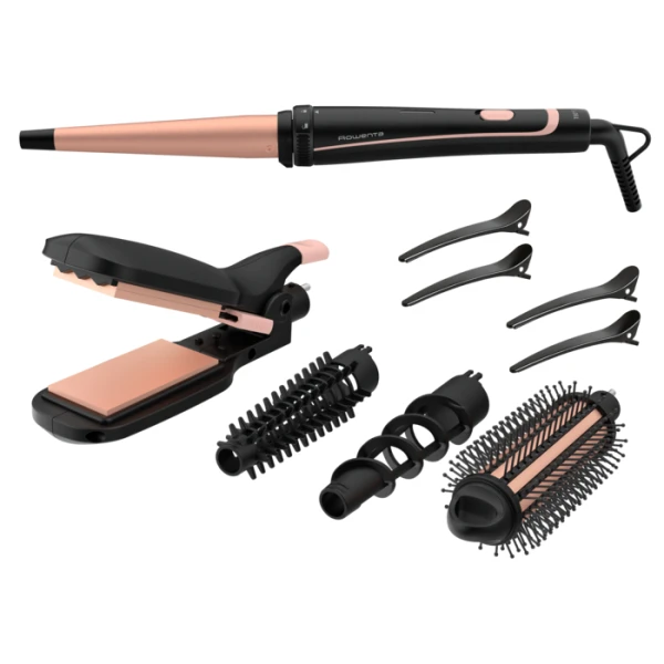 Cepillo de Pelo Rowenta CF4231F0 Multistyler Infinitos Looks 14 en 1: Versátil para Crear Estilos Ilimitados
