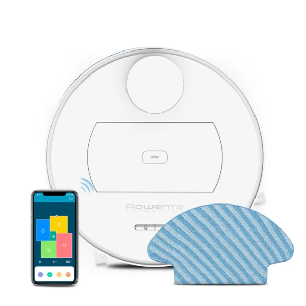 Robot Aspirador Rowenta RR7687WH X-Plorer Serie 75 Total Care: Alta Gama para un Limpieza Completa y Profunda