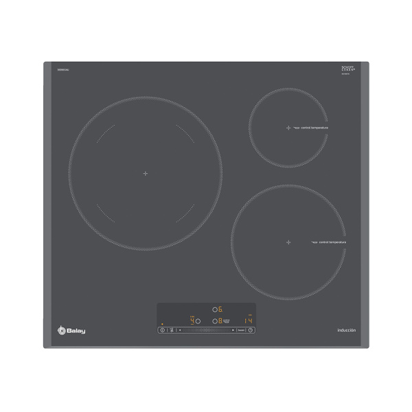 Placa BALAY 3EB965AU, 60 cm, Titanio, Inducción