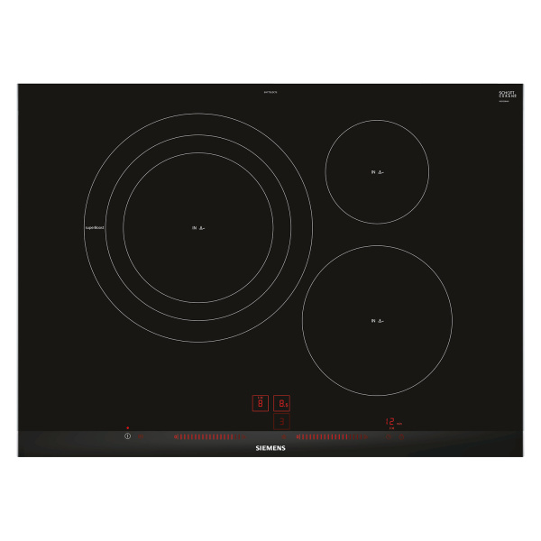 Placa de Inducción SIEMENS EH775LDC1E, 70 cm, Color Negro.
