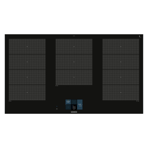 Placa SIEMENS EX975KXW1E, 90 cm, Negro, Inducción