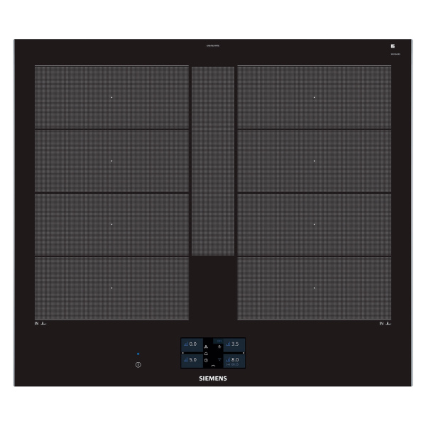 Placa de Inducción SIEMENS EX675JYW1E, 60 cm, Color Negro.