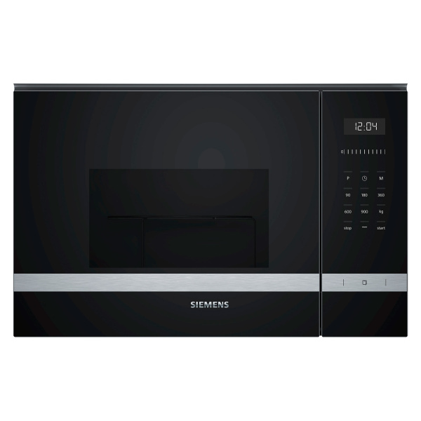 Microondas SIEMENS BE555LMS0, 59x38 cm, Acero Inox, Integrable, 20 l.