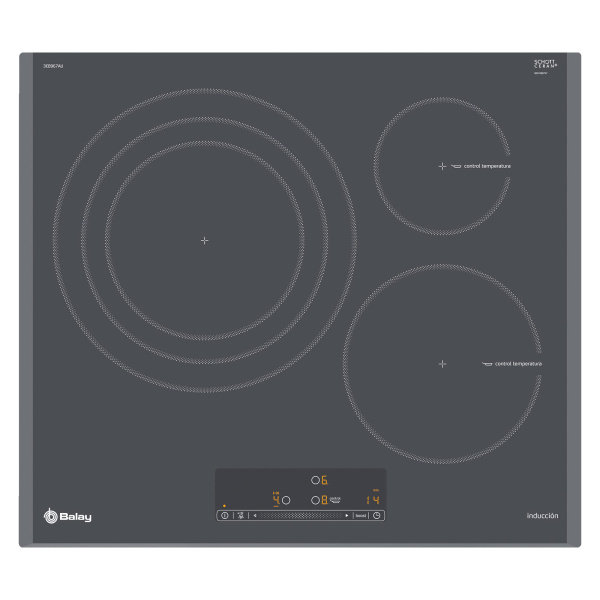 Placa BALAY 3EB967AU, 60 cm, Titanio, Inducción