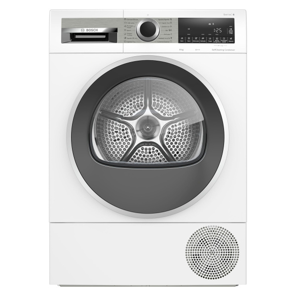 Secadora BOSCH WQG235D0ES Serie 6, Clase A+++, Blanco, 8 kg, Bomba de Calor