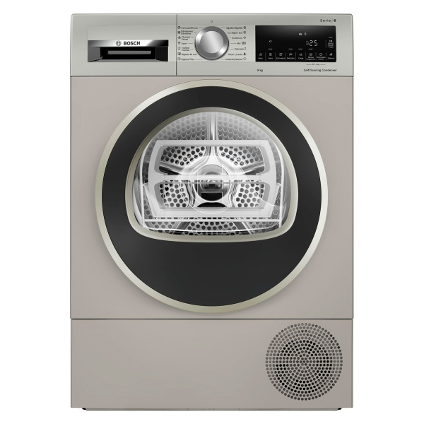 Secadora BOSCH WQG2450XES Serie 6, Clase A++, Acero Mate Antihuellas, 9 kg, Bomba de Calor