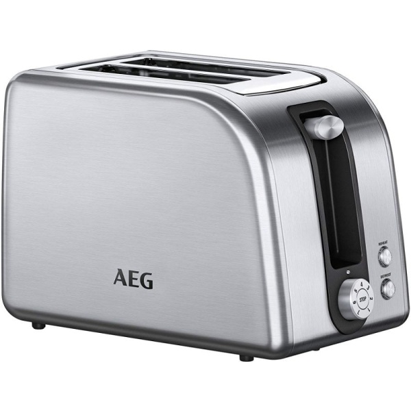 AEG AT7750 Tostadora 2 Ranuras 850W Acero Inoxidable