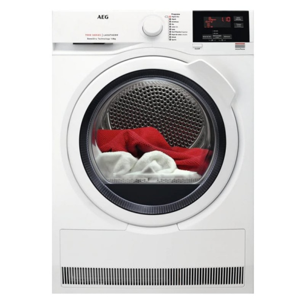 AEG T7DBG841 Secadora con Bomba de Calor Carga Frontal 8Kg A++ Blanco