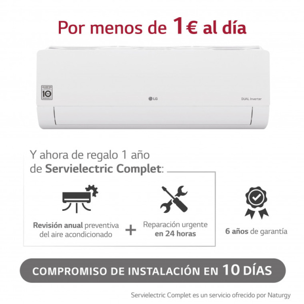 Aire Acondicionado con Wifi integrado con entrega e instalación en 10 días