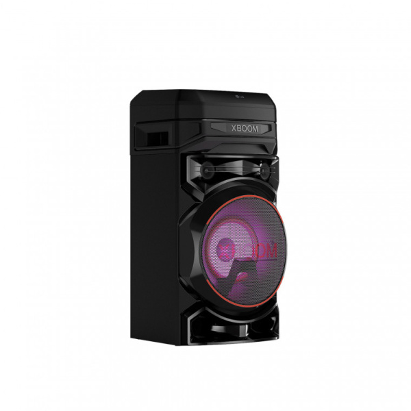 Altavoz de gran potencia LG XBOOM La Bestia, mesa DJ e iluminación LED