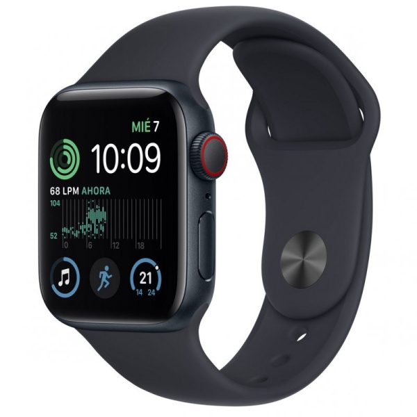 Apple Watch SE LTE 2ª Generación 40mm Aluminio Midnight con Correa Sport Negra