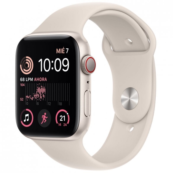 Apple Watch SE LTE 2ª Generación 44mm Aluminio Starlight con Correa Sport Beige Reacondicionado