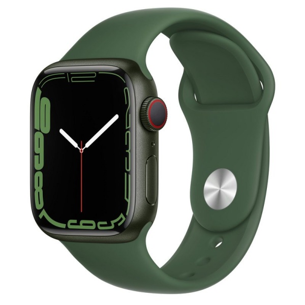 Apple Watch Series 7 GPS + Cellular 41mm Aluminio Verde con Correa Deportiva Verde