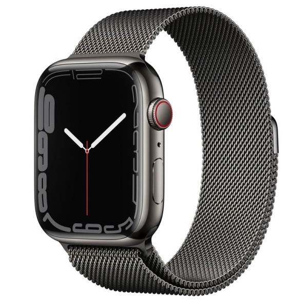 Apple Watch Series 7 GPS + Cellular 45mm Caja Acero Inoxidable Grafito con Correa Milanesa Grafito