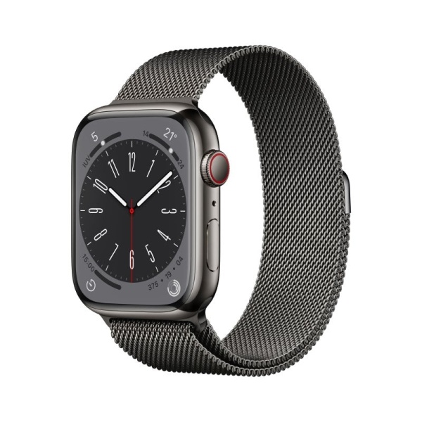 Apple Watch Series 8 GPS + Cellular 45mm Caja de Acero Inoxidable con Correa Milanese Loop Grafito