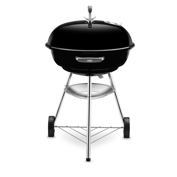 Weber Compact Kettle 57 cm, barbacoa de carbón espaciosa para jardín