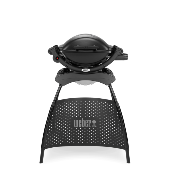 Barbacoa de Gas Weber® Q 1000 con soporte: La parrilla de Gas compacta con comodidad adicional.