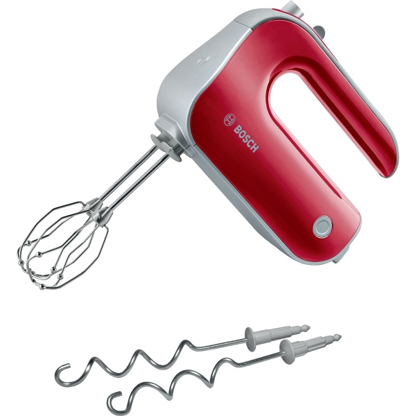 Bosch Batidora de repostería Styline Colour 500 W Rojo, Plateado MFQ40303