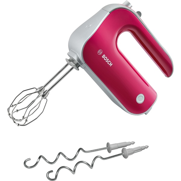 Bosch Batidora de repostería Styline Colour 500 W Rojo, Plateado MFQ40304