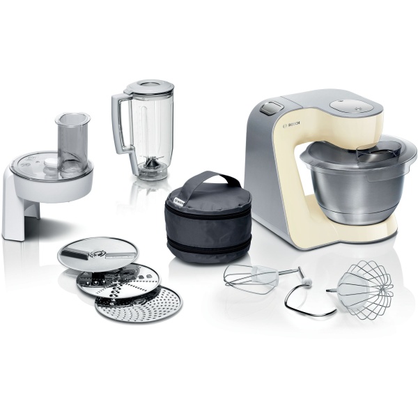 Bosch Serie 4 Robot de cocina MUM 5 1000 W Beige, Plateado MUM58920