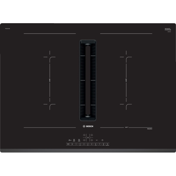 Bosch Serie 6 Placa de inducción con extractor integrado 70 cm sin perfiles PVQ731F25E