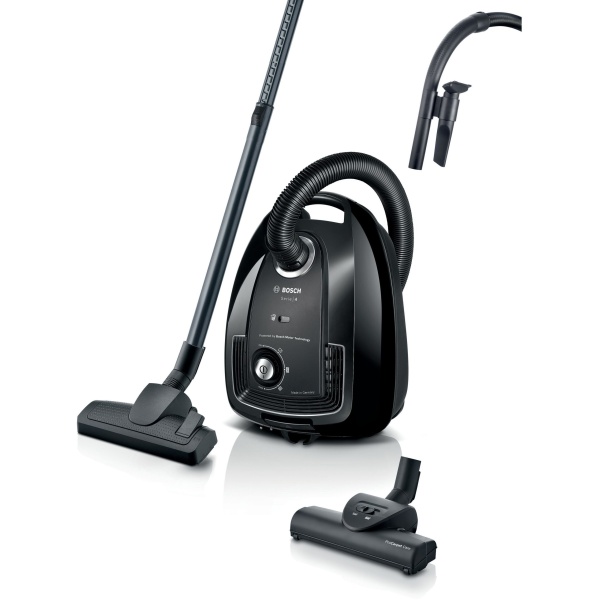 Bosch Serie 4 Aspirador con bolsa Negro BGB38BA3T