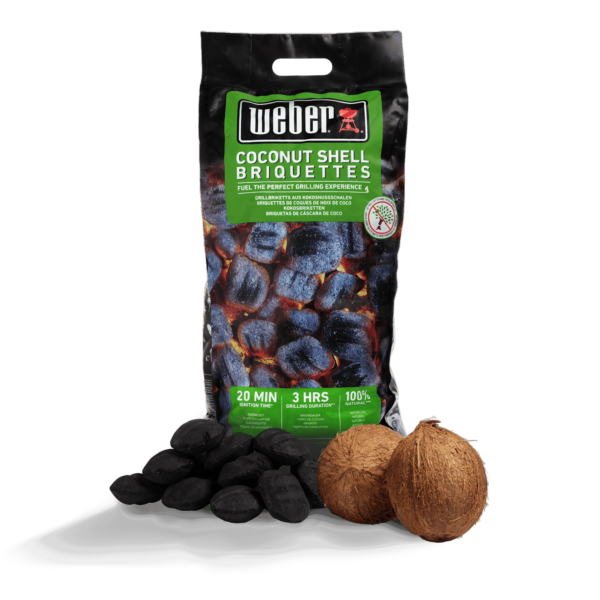 Briquetas de Coco Weber: Sabor Natural para tus Barbacoas