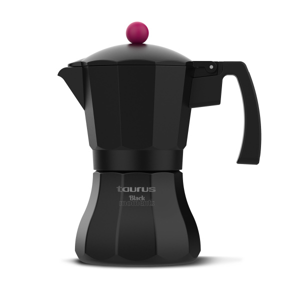 Cafetera italiana de aluminio Black Moments 12 Taurus