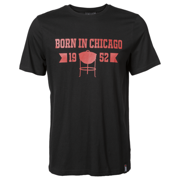 Camiseta de manga corta de caballero con leyenda “Born in Chicago”