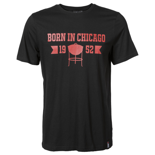 Camiseta de manga corta de caballero con leyenda “Born in Chicago”