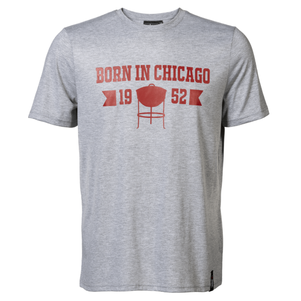 Camiseta de manga corta de caballero con leyenda “Born in Chicago”
