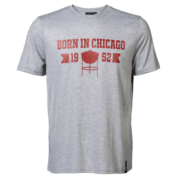 Camiseta de manga corta de caballero con leyenda “Born in Chicago”