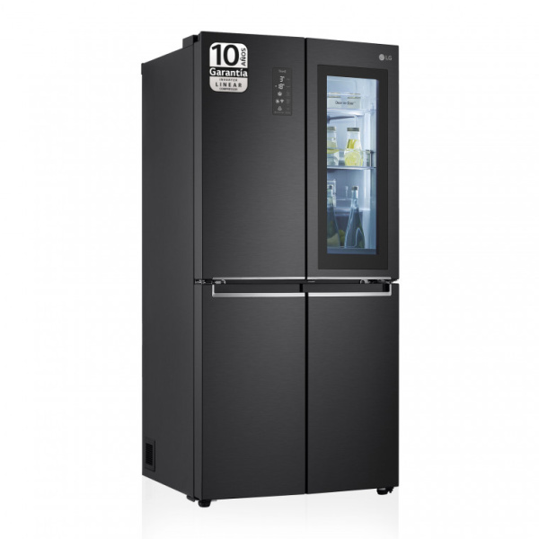 Frigorífico American Combi LG Instaview Door in Door, 179,Negro antihuellas, F