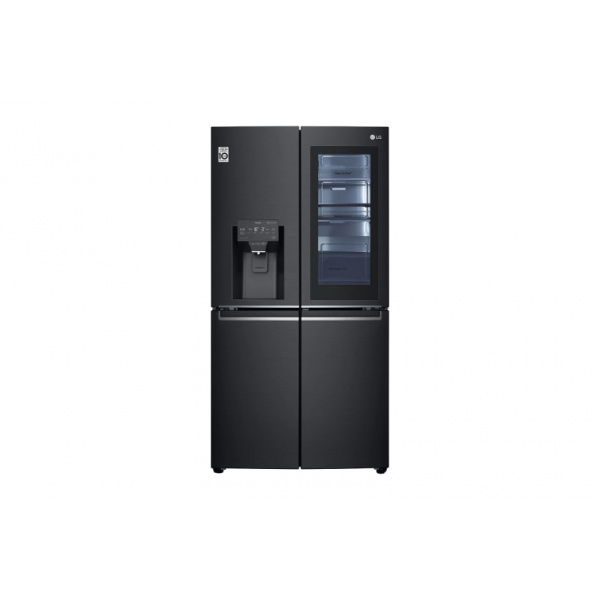 Frigorífico American Combi LG, InstaView Door-in-Door™, 179,3cm, Negro Antihuellas, F