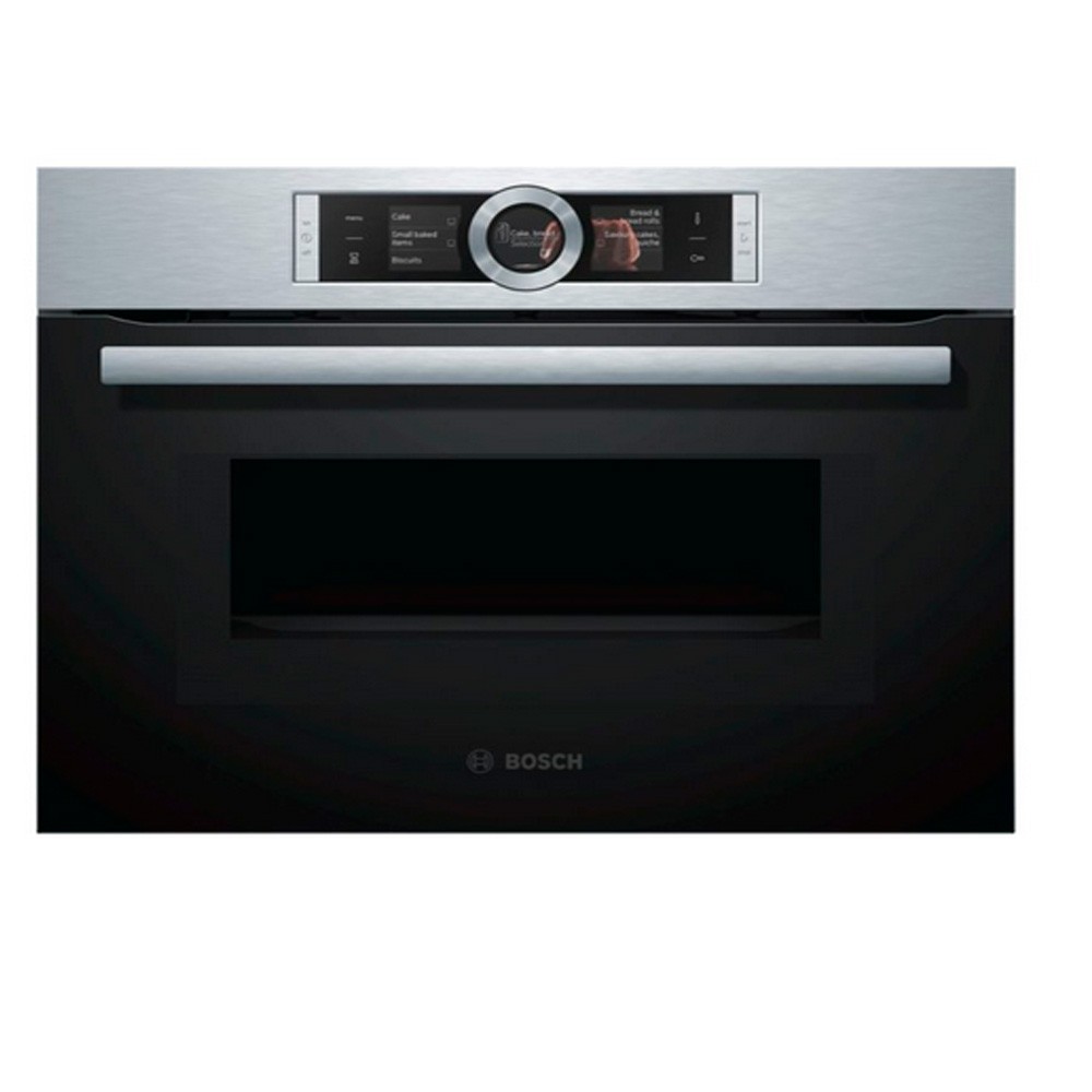 Horno Microondas - Bosch CMG676BS1, Acero Inoxidable, Abatible, Pirólisis