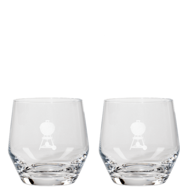 Juego de 2 vasos con posavasos Weber