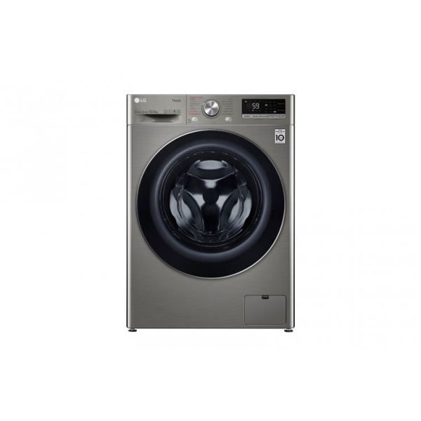 Lavadora LG con vapor 10,5Kg 1400 B Inox antihuellas