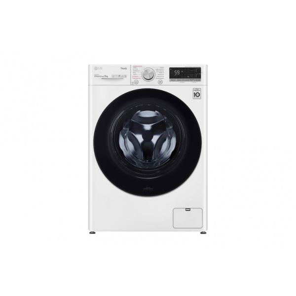 Lavadora LG 9kg, 1400rpm, B, Blanca