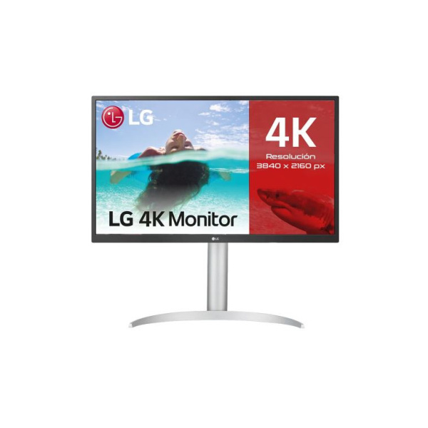 LG 27UP550P-W - Monitor para creadores LG 4K UHD, entradas HDMI x2, DP x1, USB-C™x1, Ajust en altura e inclinación, Blanco