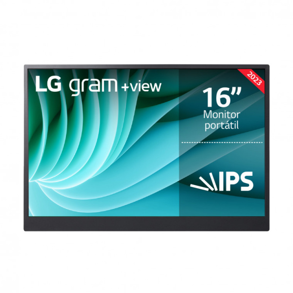 LG +view 16MR70/ Monitor portátil/ 0,67Kg/ Compatible con PC y smartphones
