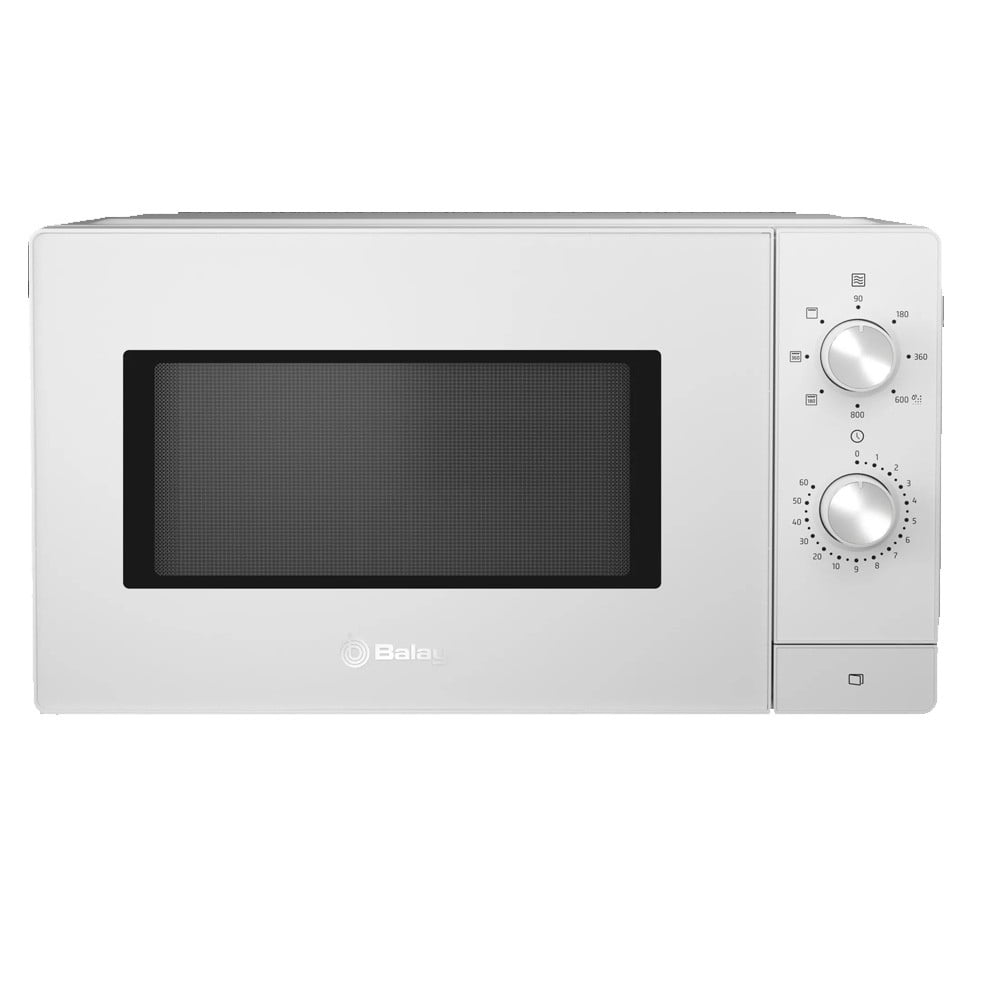 Microondas Libre Instalación - Balay 3WG3112B0, 800 W, 20 litros, Grill, Blanco
