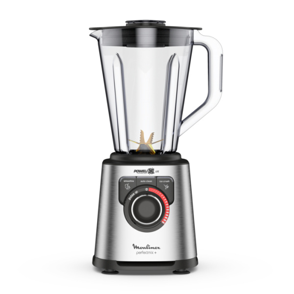 Moulinex LM82AD10 PerfectMix+: Batidora de Vaso con Jarra de Tritán Plateada, 1200 W de Potencia para Resultados Óptimos