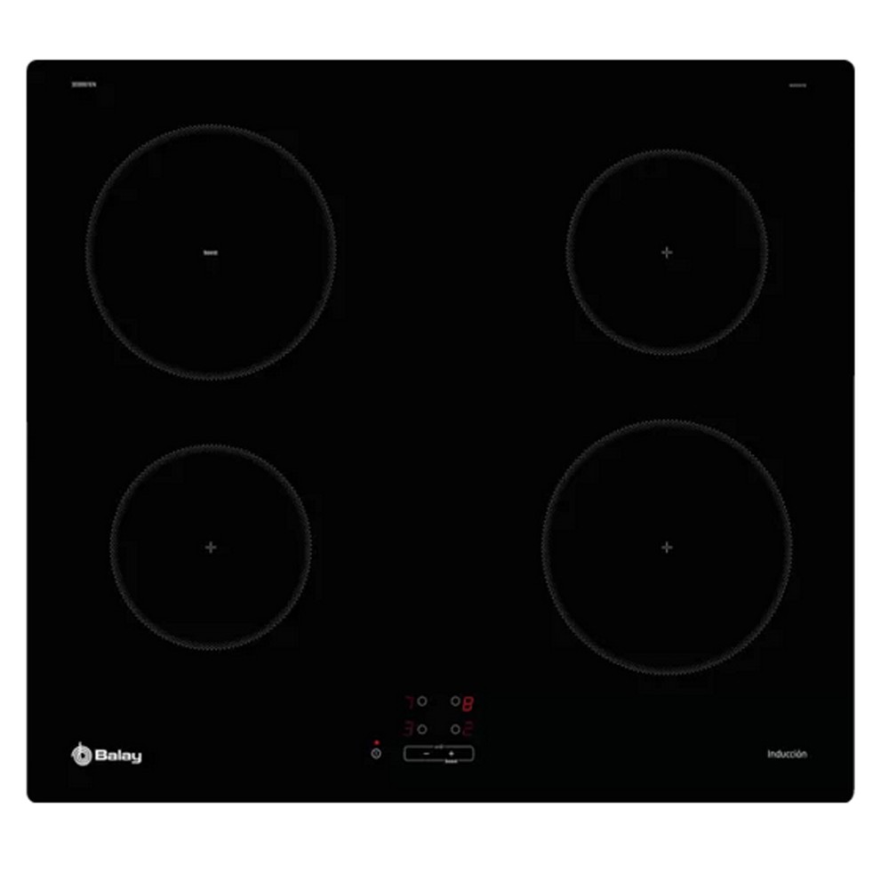Placa Inducción - Balay 3EB861EN, 4 zonas de cocción, Función Sprint, Negro