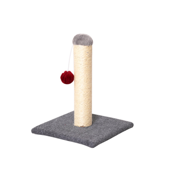 Rascador Poste para Gatos de Sisal Estable con Juguete, Afilador uñas para Gatos