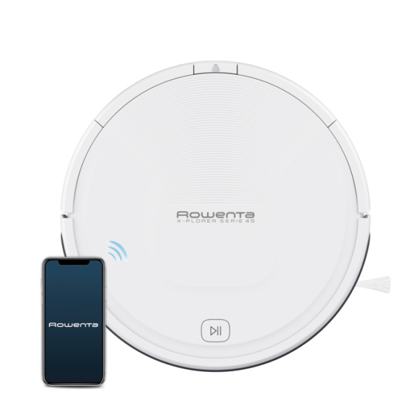 Robot Aspirador Rowenta RR8227WH X-Plorer Serie 45, limpieza eficaz y tecnología de vanguardia
