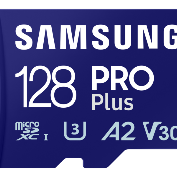 Samsung Tarjeta de memoria microSD 128Gb PRO Plus – MB-MD128SA – Blue